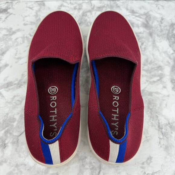 ROTHY’S  The Original Slip On Burgundy Knit Sneaker for Women’s Sz 8.5 - Picture 8 of 16